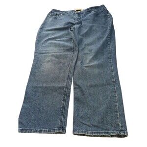 Womens JMS Stretch Classic Denim Straight Leg Jeans Size 18W Short